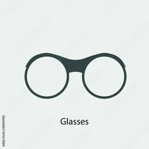 Glassses vector icon illustration sign