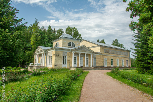 18th century Rose Pavilion built by the order of Empress of Russia Maria Feodorovna (Princess Dagmar of Denmark) in Pavlovsk, within Saint Petersburg, Russia © Nigar
