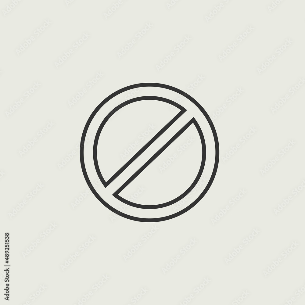 Not_allowed vector icon illustration sign Not_allowed vector icon illustration sign