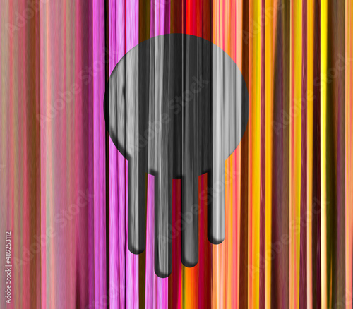 Obraz na płótnie Abstract background with colorful stripes w salonie