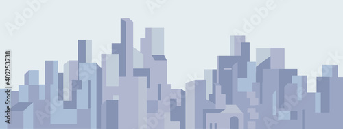 Paesaggio urbano, edifici, skyline di una città moderna