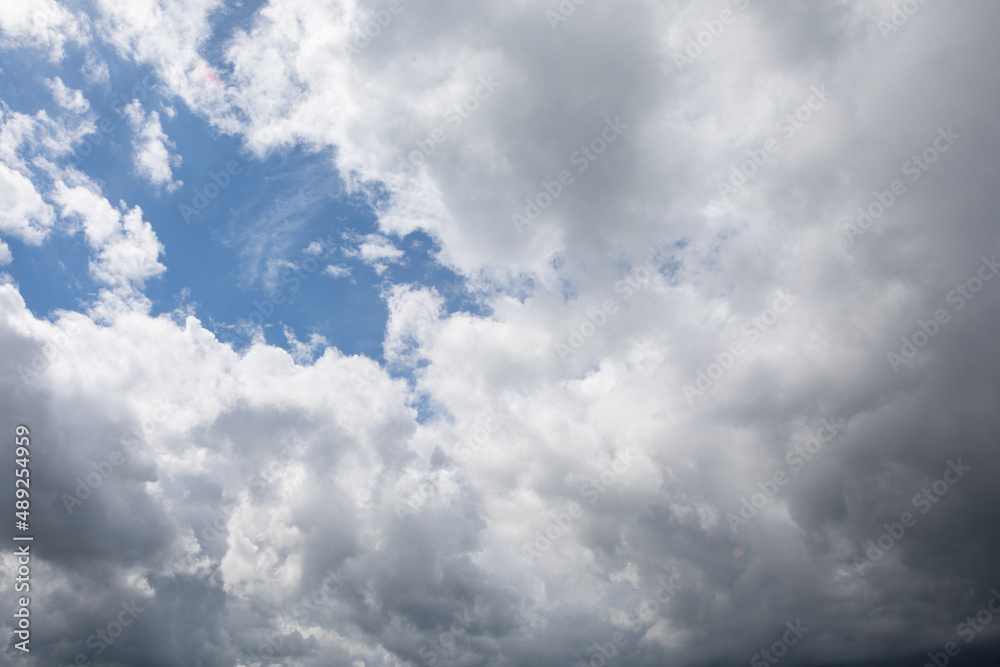 Cloudscape with the white clouds