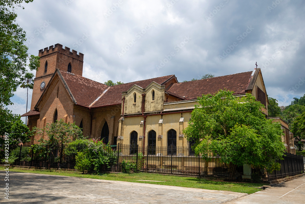 The ancient Anglican Church of St. Pavel. Kandy, Sri Lanka