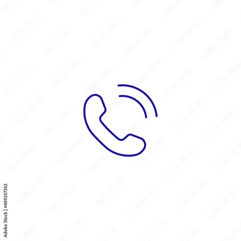 Phone call telephone support line icon. Cellphone talk device Phone call telephone support line icon. Cellphone talk device