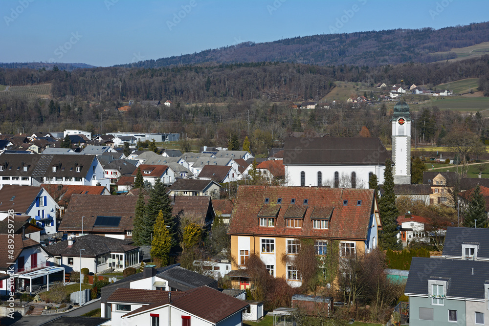 Das Dorf Tägerig im Kanton Aargau