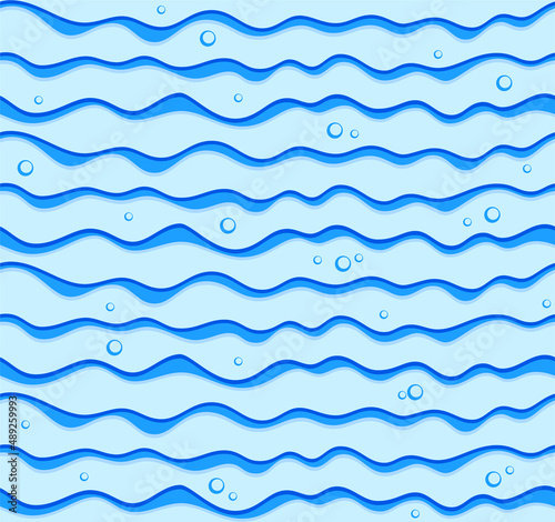 Seamless abstract background with blue sea.