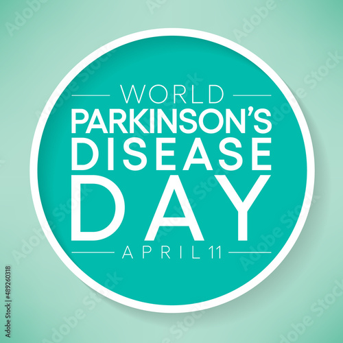 World Parkinson's Disease day is observed every year on April 11, it is a brain disorder that leads to shaking, stiffness, and difficulty with walking, balance, and coordination. Vector illustration