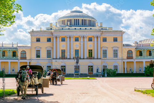 Pavlovsk palace in Pavlovsky park, Saint Petersburg, Russia