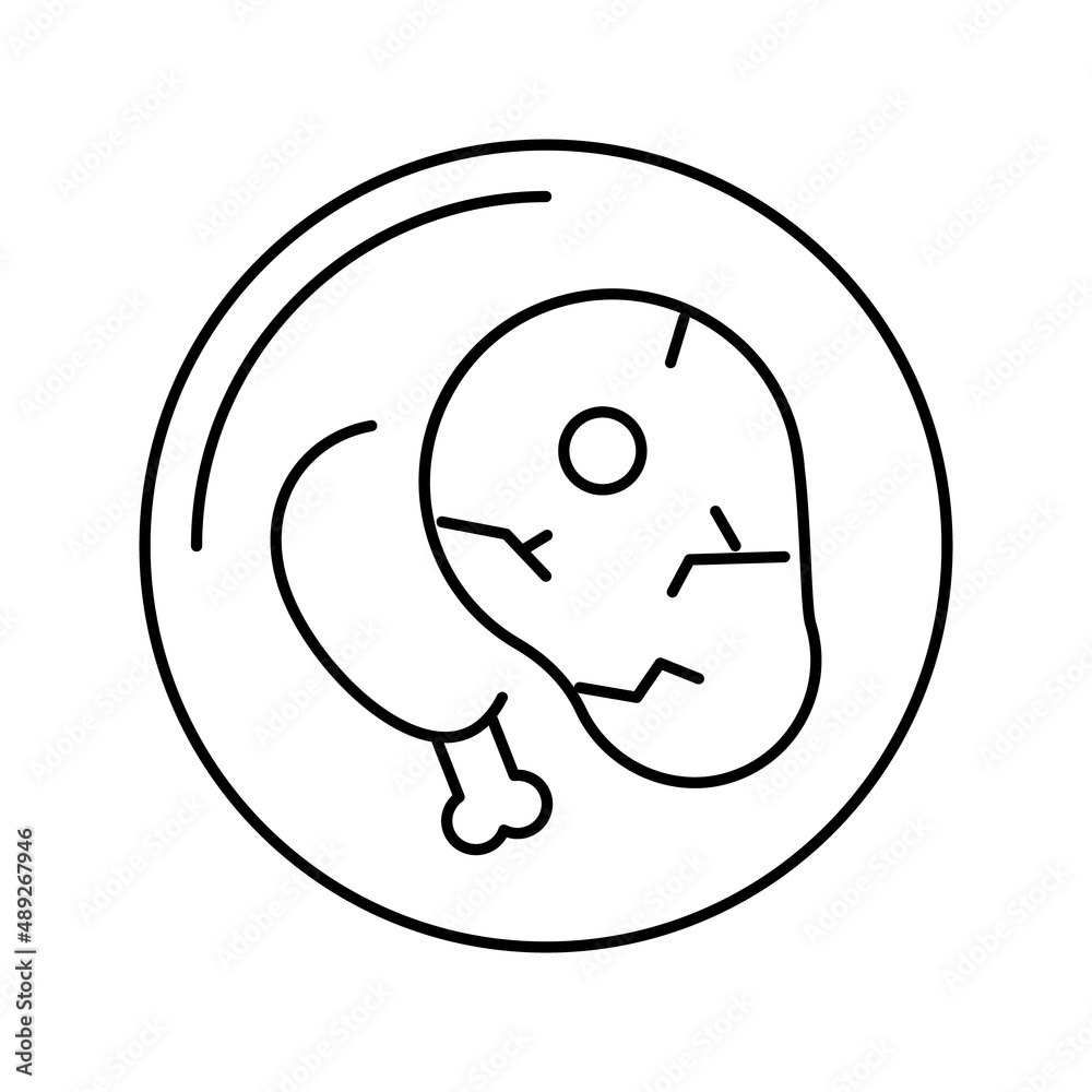 meat department store line icon vector illustration meat department store line icon vector illustration