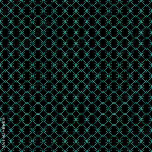 seamless gree pattern on black background