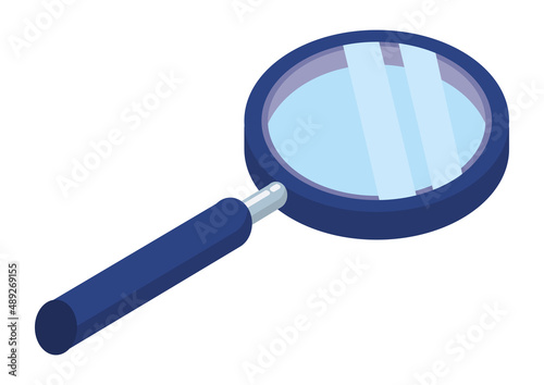 magnifying glass isometric