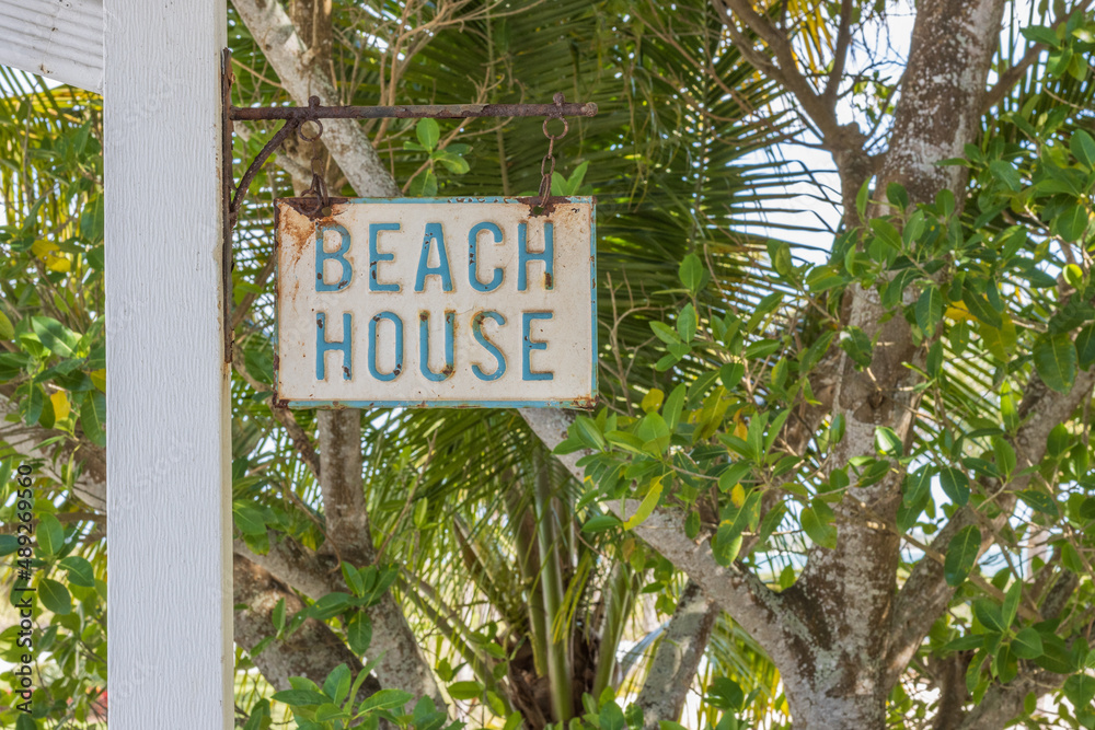 Beach House sign
