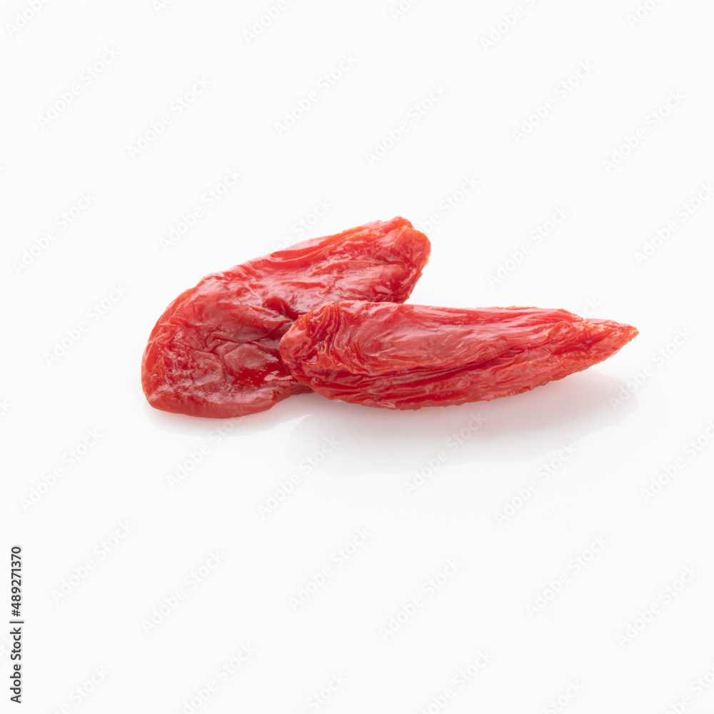 Goji berries isolated on white background. Goji berries isolated on white background.