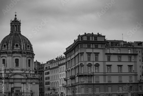 Photography Sculptures and buildings in Rome, Italy