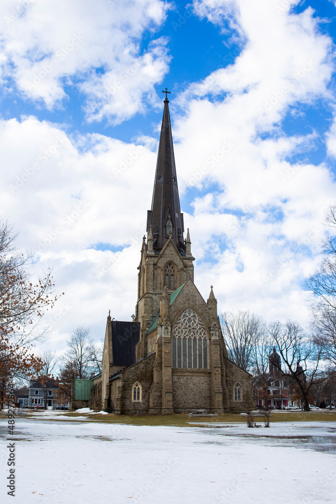 Beautiful Christ Church Cathedral representative of Fredericton New Brunswick