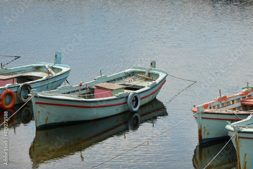 Summer seasın, boats in the harbor, Eagean Sea Athens photo