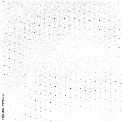 Grunge dots and points vector texture background. Abstract overlay. Vintage backdrop. Vector graphic illustration with transparent white. EPS10.