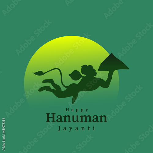 Foto Creative illustration of Hanuman Jayanti, celebrates the birth of Lord Sri Hanum