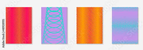 Modern catalog with minimalist geometric line and trendy shapes.