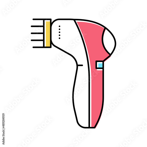 facial massager color icon vector color illustration