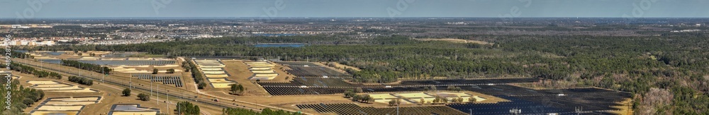 Solar farms in Orlando Florida USA