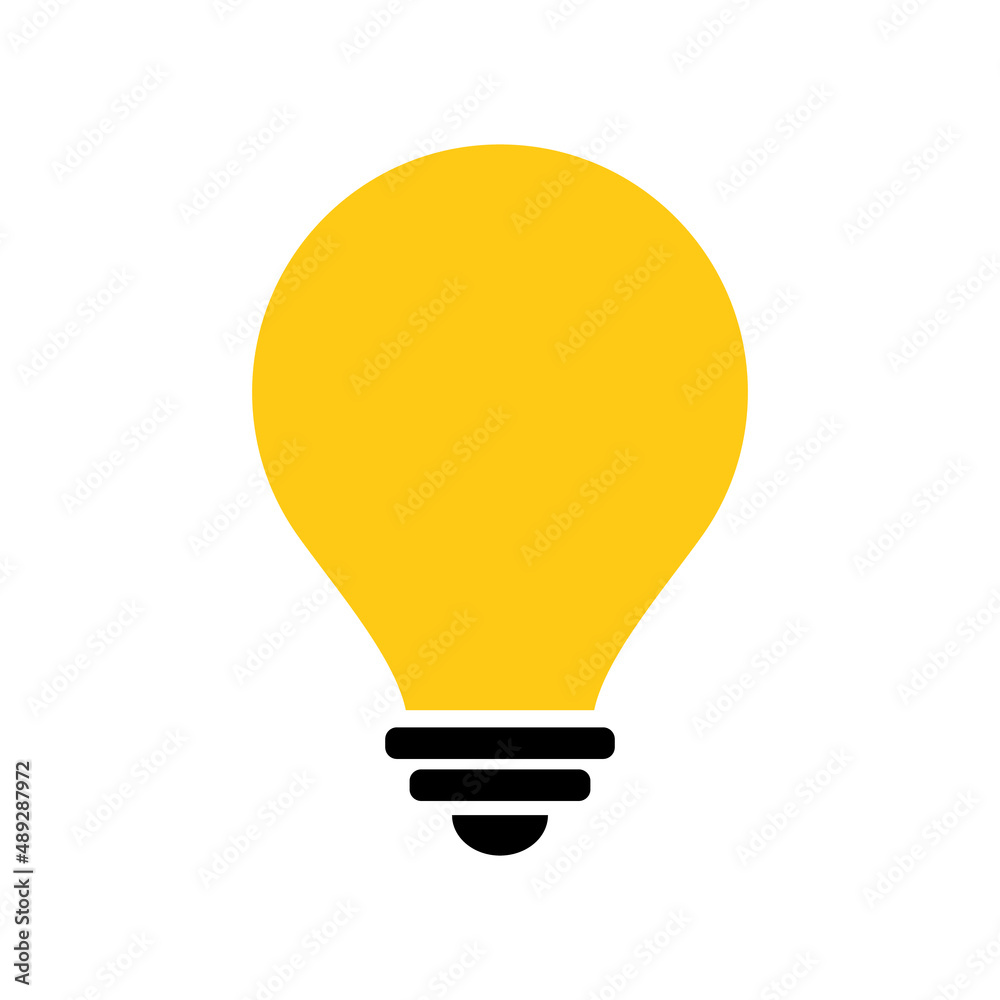 A simple light bulb icon. Inspiration and awareness. Vectors. A simple light bulb icon. Inspiration and awareness. Vectors.