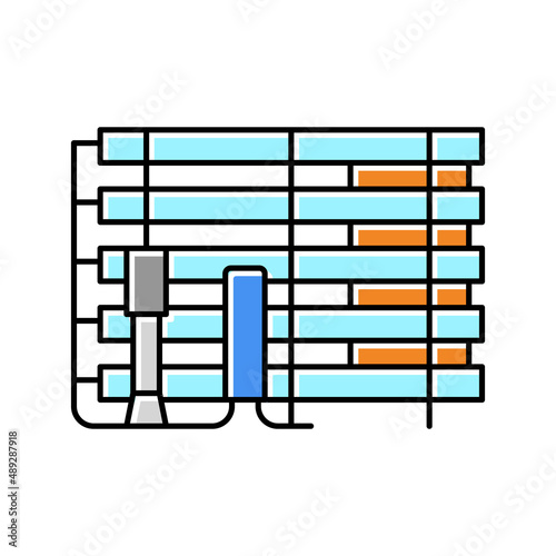industrial water filter color icon vector illustration
