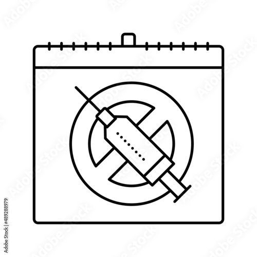 international day against drug abuse and trafficking line icon vector illustration