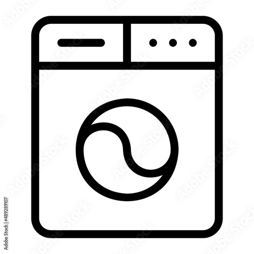 washing machine line icon