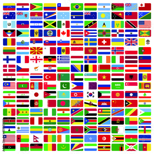 Collection of flags of the world 