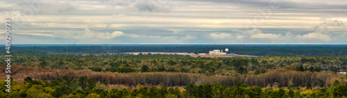 Aerial panorama Tallahassee International Airport TLH Florida USA