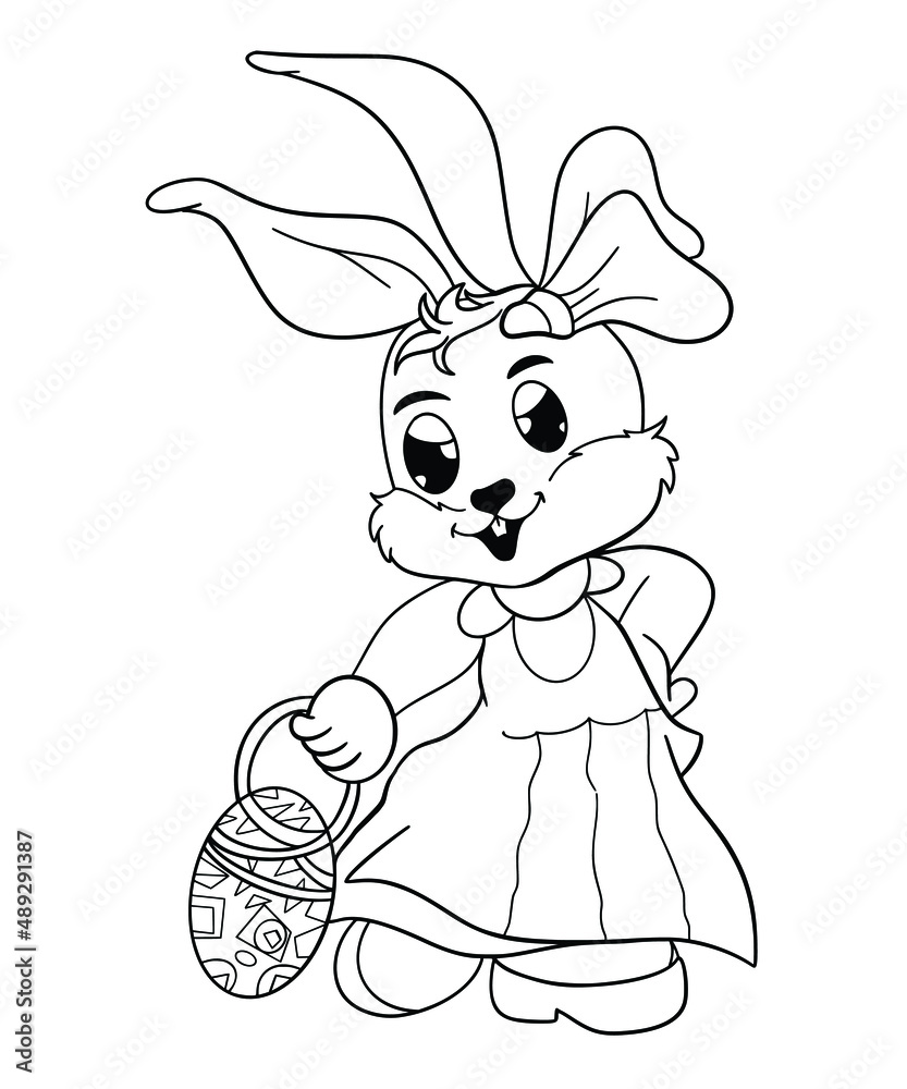 Fototapeta premium Easter Coloring Page 
