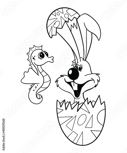 Easter Coloring Page  photo