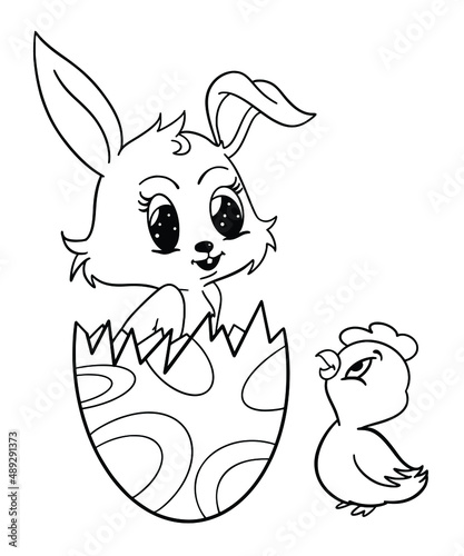 Easter Coloring Page  photo