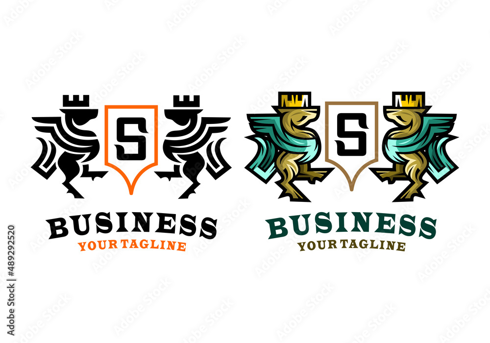 Logo Pegasus Letter S Vector Illustration Template Good for Any Industry