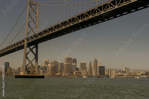 The Oakland Bay Bridge with the city of San Francisco in background