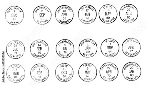 postmarks from US holidays during special years