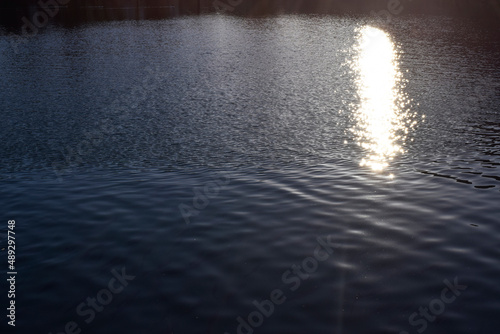 Sun reflection in water