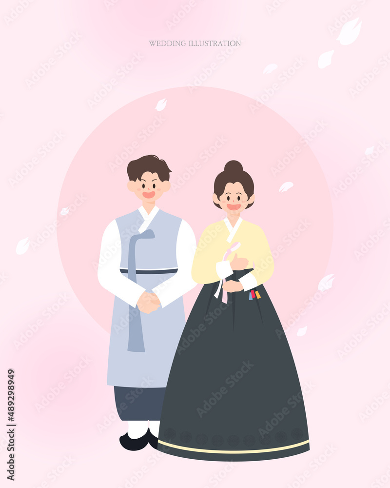 Happy wedding character illustration collection.
Happy wedding character illustration collection.
