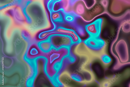 Abstract multicolored textural liquid background. © vvicca