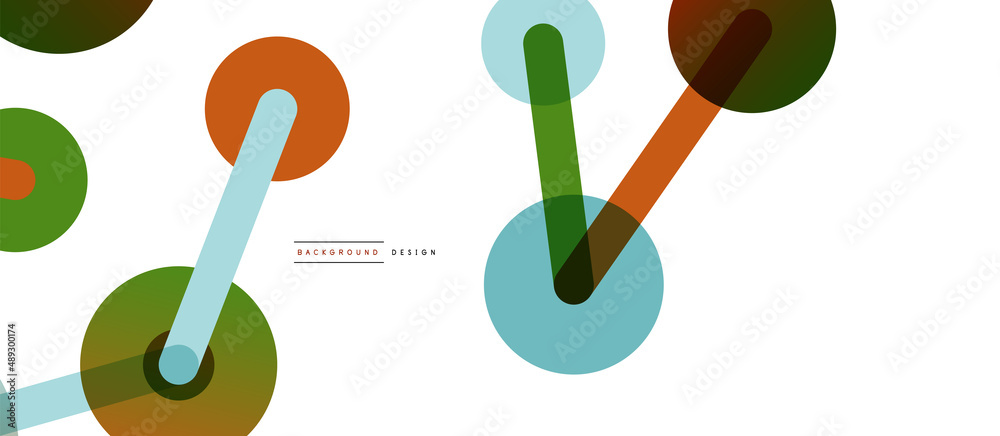 Abstract background. Round dots connected by lines. Trendy techno business template for wallpaper, banner, background or landing Abstract background. Round dots connected by lines. Trendy techno business template for wallpaper, banner, background or landing