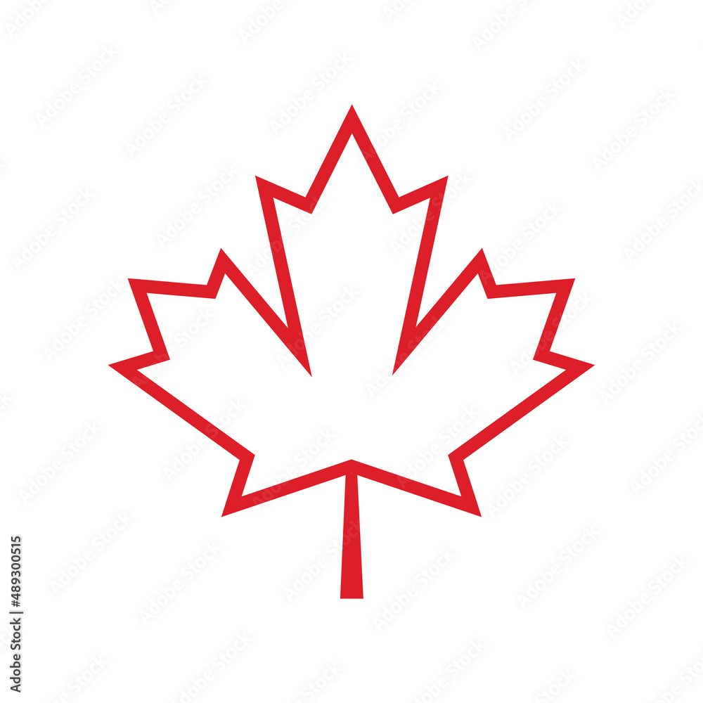 Marple leaf logo, icon vector desaign illustration Marple leaf logo, icon vector desaign illustration