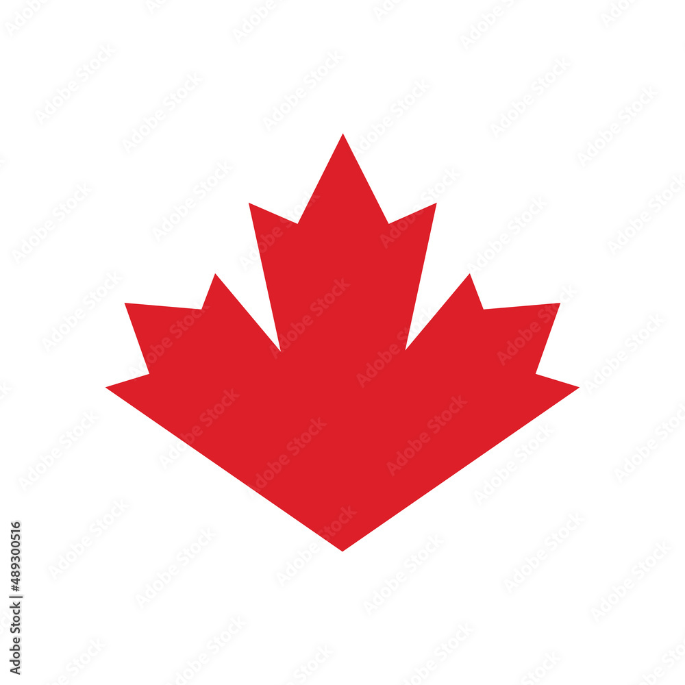 Marple leaf logo, icon vector desaign illustration Marple leaf logo, icon vector desaign illustration