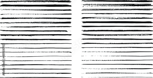 Set Of Vector black brush stroke eps 10, Black brush strokes silhouettes,  Grunge paintbrush. Set of grunge black brush strokes for artistic design elements