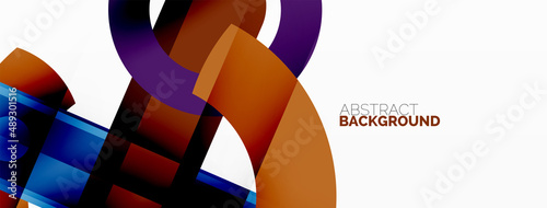 Color geometric stripes, lines abstract background. Minimal geometric template for wallpaper, banner, presentation