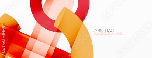 Color geometric stripes, lines abstract background. Minimal geometric template for wallpaper, banner, presentation