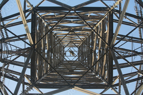 the transmission tower structure background