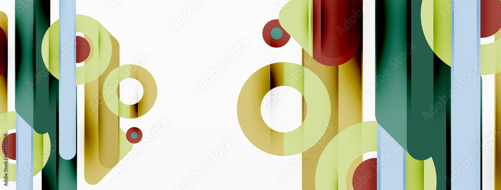 Lines geometric background. Stripes and rings composition business template for wallpaper, banner, background or landing Lines geometric background. Stripes and rings composition business template for wallpaper, banner, background or landing