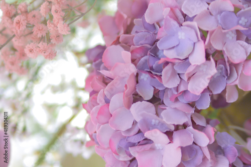 Beautiful bright bouquet of white and red yellow flowers for event hisan, fragment, close up. High quality photos photo