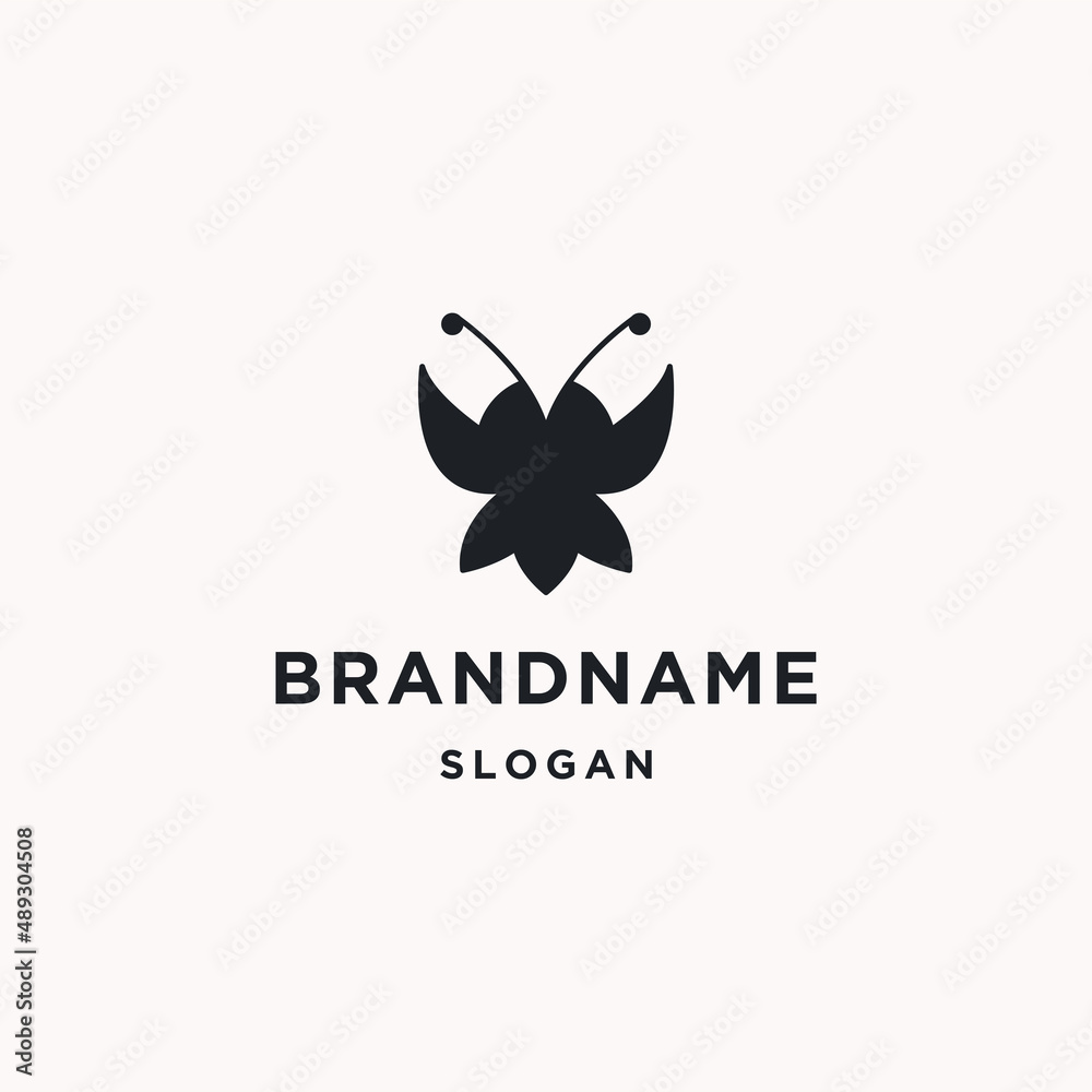 Butterfly abstract logo icon design template 